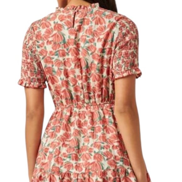 Baltic Born Floral Midi Dress - Pink and Green - Picture 5 of 13